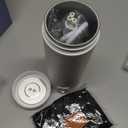 Travel Electric Kettle Portable Small Mini Tea Coffee Kettle Water Boiler, Water Heater with 4 Temperature Control,304 Stainless Steel with Auto Shut-Off & Boil Dry Protection, BPA-Free (White)