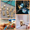 20 PCS 1/4 Pipe Plug, Hex Counter Sunk Pipe Plugs 1/4" NPT Plug Internal Hex Socket Thread Plugs Kit for Water Gas Oil Pipes