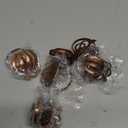 DII Christmas Thanksgiving Holiday Tabletop Dcor Collection Decorative Napkin Ring Holder Set, 2" Diameter, Rustic Harvest Pumpkin, 6 Piece