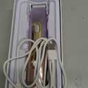 Bikini Trimmer for Women, 2 in 1 Dual Head Rechargeable Electric Shaver, Painless Pubic Hair Trimmer for Underarm Leg Arm Body Face IPX7 Waterproof & Travel-Friendly, GoldPurple