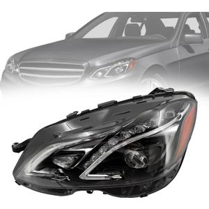 Left Headlight with Module Fit for Mercedes Benz E350 2014-2016