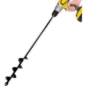 Auger Drill Bit for Planting - 1.6" x 16.5" Plant Auger for Cordless Drill - Bulb Planter Tool for Bulbs Planting&Holes Digging - 3/8" Hex Drive Drill