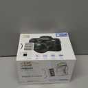 4K Vlogging Camera with Dual Lenses, 64MP WiFi Digital Camera, 4" Touchscreen, HDMI Output, Flash, 64GB Card, 3000mAh Battery for YouTube & Travel (Black-Plus)