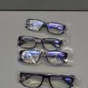 Gaoye 2.5 Professional Reading Glasses for All Day - Computer Readers with Blue Light Protection - Value Pack, Light Black