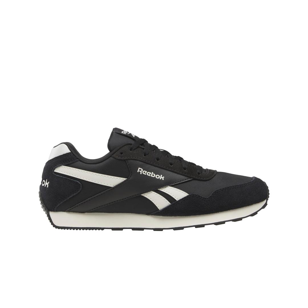 Reebok Women's Glide Low Sneaker, Washed Black/Black/Vintage Chalk, Size 8.5
