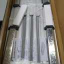 12x2x1.5ft Galvanized Raised Garden Bed, Outdoor Planter Box Metal Patio Kit Planting Bed for Vegetables Flowers Herb, Silver