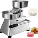 VBENLEM Commercial Hamburger Patty Maker 150mm/6inch Stainless Steel Burger Press Heavy Duty Hamburger Press Meat Patty Maker Hamburger Forming Processor with 1000 Pcs Patty Papers