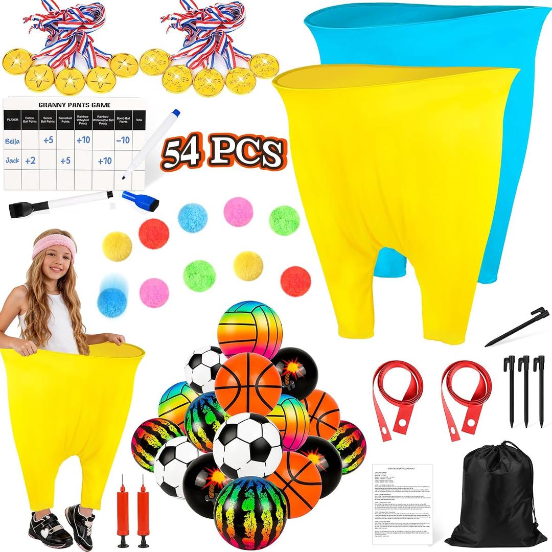Granny Pants Yard Game, 54 Pcs Carnival Games for Kids and Adults