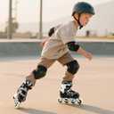 Kuxuan Boys Adjustable Inline Skates with Light up Wheels, Fun Illuminating Skates for Kids Girls Youth, Size: Large 37-39(EU)