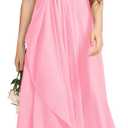 Imily Bela Girls A-Line Halter Dress Junior Bridesmaid Flower Girl Flowy Chiffon Maxi Dresses Wedding Party Pageant Gown 10
