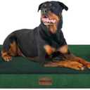 NANUYA Large Dog Bed Orthopedic Washable: Beds Bolster XXL Bed Big XLarge Dogs Egg Crate Foam Sofa Couch Waterproof Removable Cover - Emerald