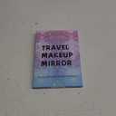 Travel Makeup Mirror with Lights, Portable Small Beauty LED Vanity Mirror with Lights, 1200mAh Battery, Dimmable Touch Screen, Tabletop Folding Compact Mirror,Women Gift (8"L x 6"W, White)