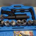 Heavy Duty Torque Multiplier Wrench Set - 1:64 Torque Wrench Set 11PCS Labor Saving Torque Multiplier Wrench Lug Nut Remover Lug Nut Wrench Set 1'' Drive 4800 NM with 8PCS CR-V Sockets Set (24-38MM)