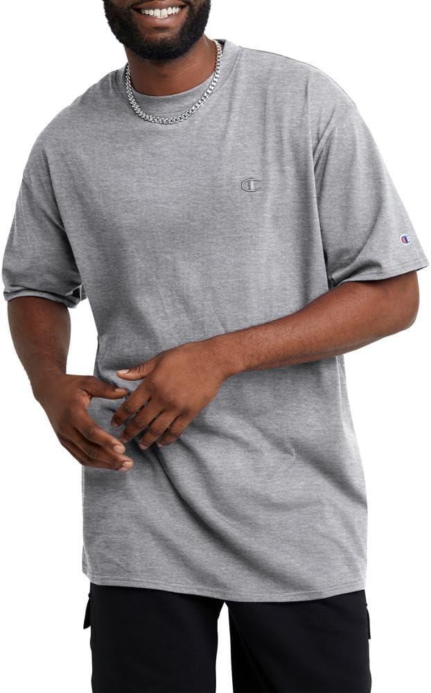 Champion Men's Classic Short Sleeve T-Shirt, Standard Fit, Midweight 100% Cotton 4XL