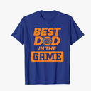 NBA Father's Day Best Dad In The Game Knicks Logo T-Shirt Size XL