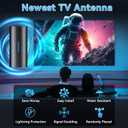 2026 Strongest TV Antenna, 5000+ Miles Range Digital Antenna for Smart TV Indoor/Outdoor, HD TV Antenna for Local Channels with Upgraded Amplifier, Supports 8K 4K 1080P All TVs-40ft Coax Cable