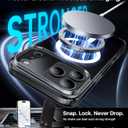 Magnetic Shockproof for iPhone 17 Pro Case,[Camera Protection][Compatible with Magsafe][Non-Slip][Mil-Grade Protection] Slim Anti-Yellowing Translucent Matte Phone Case for iPhone 17 Pro,Clear