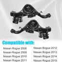 GXARTS Rear Left and Right Suspension Trailing Control Arm 55501JD00A 55502JD00A Compatible With Nissan Rogue 2008 2009 2010 2011 2012 2013 2014 2015