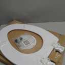 Bemis 730SLEC Slow Close Toilet Seat, Easy Clean Hinges and Durable Plastic Seat, Made in USA, Round, White