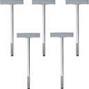 Stainless Steel Handheld Sign Holder, Professional Display Pole Sign Stand for Events Meetings Tours Two-Sided Signs Versatile Easy Grip Billboard for Airports Exhibitions Parades, No Signboard (5pcs)