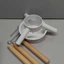 White Christmas Tree Stand Metal Xmas Tree Base Holder Stand for 10ft Real Tree Christmas Tree Decorations Fits Up to 4.9" Xmas Tree Trunks