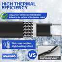 3FT-200FT Heat Tape for Water Pipes, -40F Deicing Pipe Heat Cable,Electric Heating Cable Pipe,Frezze Protection for Heat Trace Cable for Metal, Plastic Home Pipes,Gutter,120V 5W/ft80FT