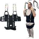 Pelvic Padded Patient Lift Walking Sling,Portable Standing Harness to People/Handicap for Ambulating Support Training,500 lbs Safety Loading -Large Size