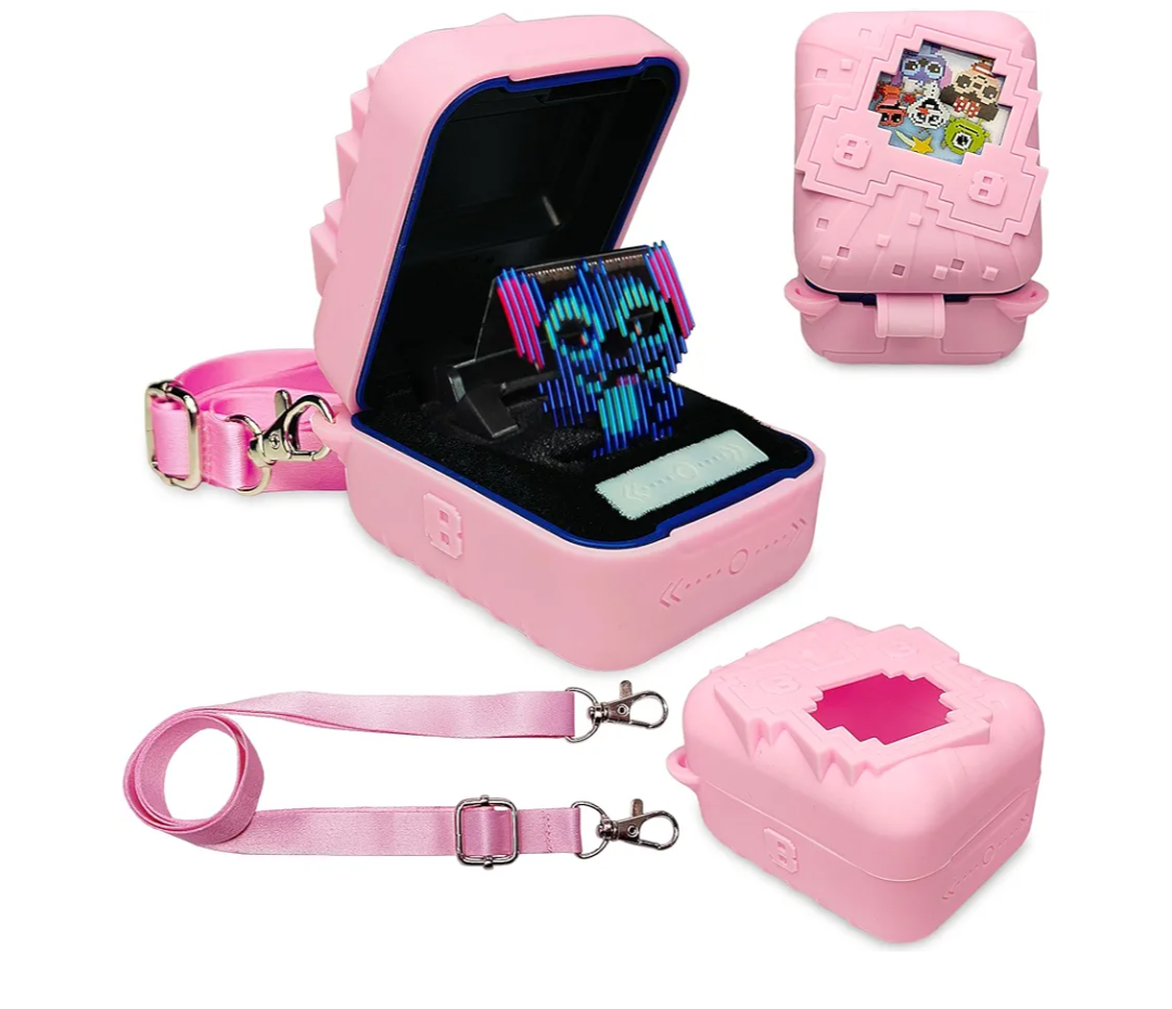 JCHPINE Silicone Cover Case for Bitzee Disney Interactive Digital Pet and Case, Protective Skin Sleeve for Bitzee Disney Virtual Electronic Pets (Pink)