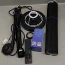 FRIDEKO HOME Floor Lamp, Color Changing Ambient Lighting for Living Room Bedroom, Standing Lamp with App & Remote Control, Tall Corner Lamp for Christmas Home Decor, 9W 800LM, Foot Switch, Black Shade (Black 1_Pack)