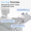 LUXE Bidet NEO 120 Plus - Single Nozzle, Non-Electric Bidet Attachment for Toilet Seat, Patented Slide-In Install, 360 Self-Clean, EZ-Lift to Clean, Rear Wash (Rose Gold)