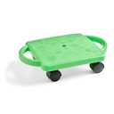 hand2mind Green Indoor Scooter Board with Handles, Sit Down Floor Scooter, Gym Activities for Kids, Indoor Sport Recess Games, Physical Education Equipment, Gross Motor Toys