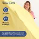 Full Size 4 Piece Sheet Set - Comfy Breathable & Cooling Sheets - Hotel Luxury Bed Sheets for Women & Men - Deep Pockets, Easy-Fit, Extra Soft and Wrinkle Free Sheets - Yellow Oeko-Tex Bed Sheet Set