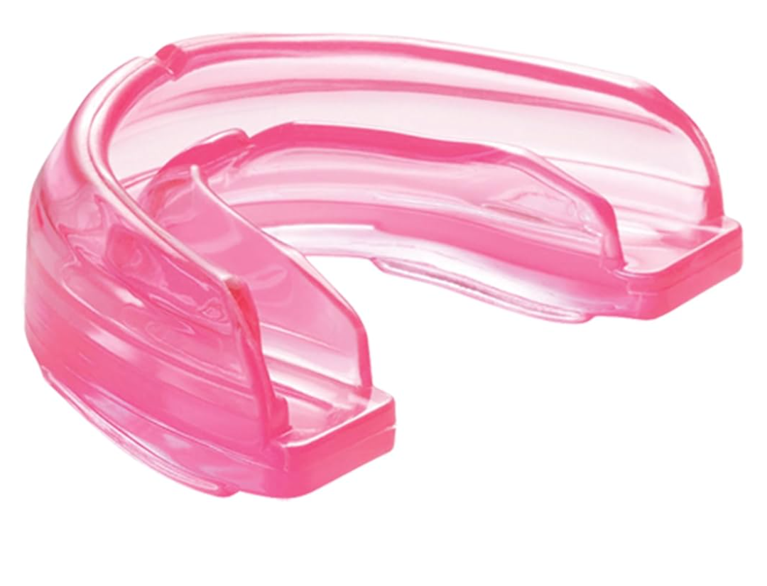 Shock Doctor Orthodontic Mouth Guard for Braces for Sports, Hockey, Lacrosse, Football, Baseball, Braces Mouth Guard, Upper Teeth Protection, Adult & Youth Mouth Guard Sizes, Pink
