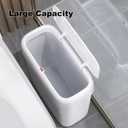 Funest Bathroom Small Trash Can with Lid,10L / 2.7 Gallon Slim Garbage Bin Wastebasket with Press Top Lid for Bedroom,Rv,Office,Kitchen,Craft Room