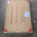 Metal Raised Garden Bed with Trellis, 2-in-1 Planter Box & Privacy Screen for Climbing Plants, Outdoor Standing Flower Bed with Drainage Holes, 35.4" L x 15.7" W x 70.1" H, Black-Square