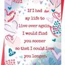 2 x Romantic Anniversary Card & Gifts for Men, Women, Couples, Boyfriend or Girlfriend Happy Wedding Anniversary Card for Husband or Wife, Him or Her, Valentines Day