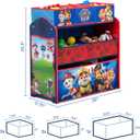 Delta Children Design & Store 6 Bin Toy Storage Organizer, Nick Jr. PAW Patrol