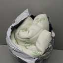 Mattress Topper Queen Size Viscose Derived from Bamboo, Thick Soft Pillow Top Mattress Pad Cover for Back Pain, Mattress Protector with 8-21 Inch Deep Pocket, White