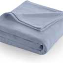 Twin Size Fleece Bed Blanket | Comfy Supersoft Fleece Blanket  All-Season Light Weight Throw Blanket | Luxuriously Soft | Throw Blanket for Couch and Sofa | Machine Wash | Blue