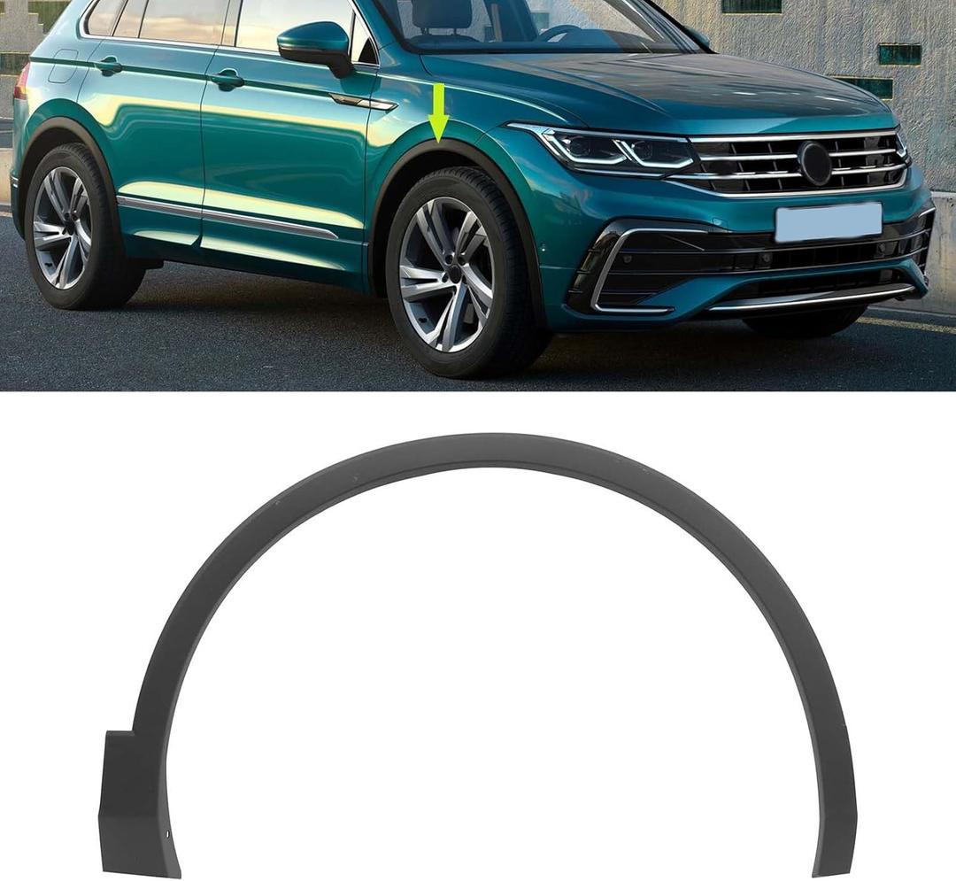Wheel Molding Trim Fit for Volkswagen Tiguan 2018-2021 Replace for 5NN854732A9B9 (Front Right Side)