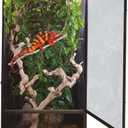 Zoo Med ReptiBreeze LED Deluxe Open Air Aluminum Screen Habitat, X-Large 24 L x 24 W x 48 H