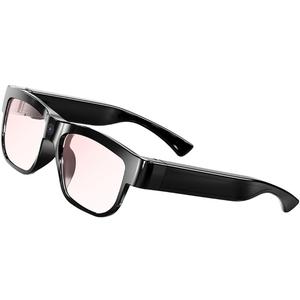 Camera Glasses Smart Video Glasses with Camera Wearable Sports Eye Glasses Outdoor Recording Motorcycle Riding Hiking Built-in 32G Memory