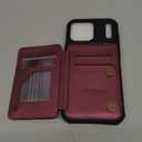 Vinich for iPhone 17 Pro Max Wallet Case with Card Holder, RFID Blocking Credit Slots Kickstand Shockproof Phone Cover Fit for iPhone 17 Pro Max 6.9" Wine Red