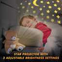 BEREST Baby Sleep Soother Bear, Mom's Heartbeat & Lullabies White Noise Machine, Nursery Decor Night Light Projector, Toddler Crib Sleeping Aid, Newborns Shower Gifts Portable Teddy