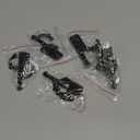 Spnico 6 Pairs Nose Up Lifting Shaping Clip Beauty Tool Nose Shaper Inserts No Pain Invisible Nose Shaper Tool Straightening Beauty Kit for Women Men (Black)