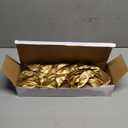 Hollyone 32” Christmas Tree Picks and Sprays 3Pcs Gold Artificial Eucalyptus Stems Eucalyptus Leaves Branches Fake Gold Leaf Floral for Vase DIY Xmas Tree Garland Wreath Centerpieces Wedding Decor