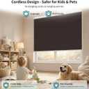 MYshade Cordless Blackout Cellular Shades for Windows, Honeycomb Window Shades with Thermal Insulation, Child & Pet Safe Room Darkening Shade, Easy Install,29" W x 72" H, Taupe
