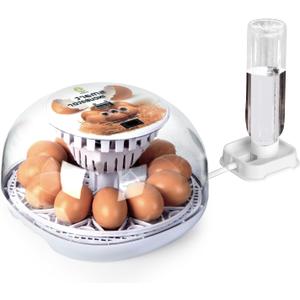 12 Egg Incubator with Automatic Turning, Humidity Control, Auto Water Addition, for Hatching Chicken, Goose, Duck, Quail, Pigeon, and Turkey Eggs (12 Egg Incubator)