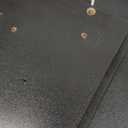 LAATOOREE Nightstands Set of 2, Small Side Table, Bedside Table with Fluted Door, Solid Wood Feet; Modern MidCentury End Table for Bedroom, Small Space (Black)