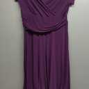 KOH KOH Womens 2026 Sexy Cap Short Sleeve V-Neck Flowy Cocktail Gown (Purple, XXL)